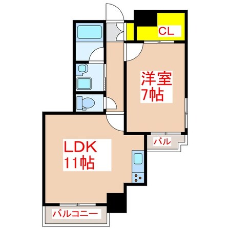 プライムコート城西の物件間取画像